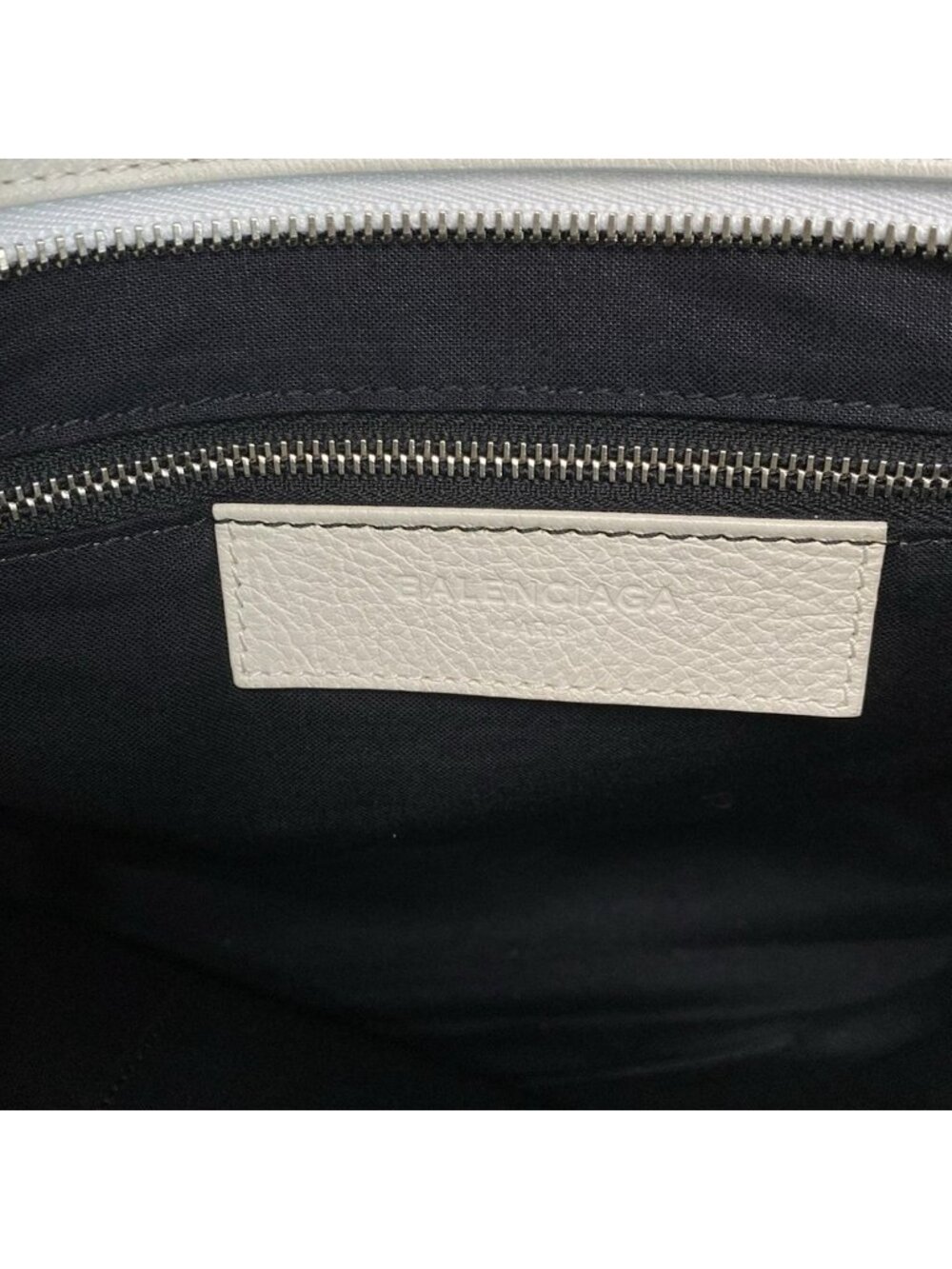 Balenciaga Tote Shopping White Black Leather - Picture 8 of 15